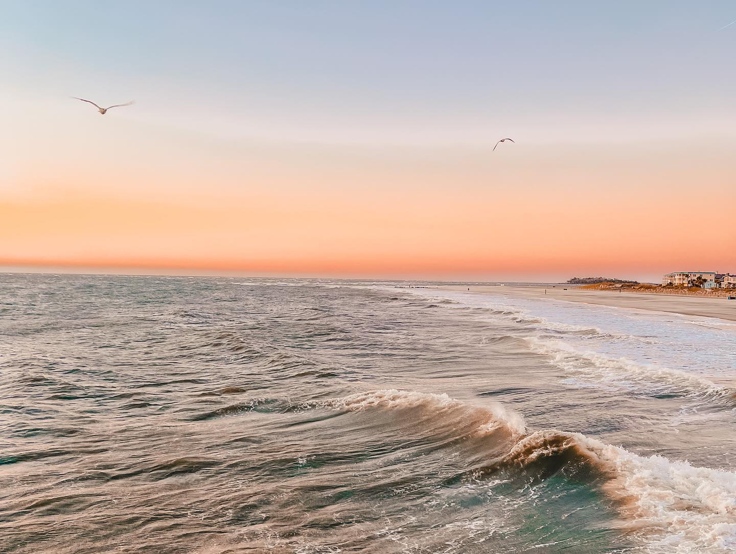 sunset sunrise south beach waves beach