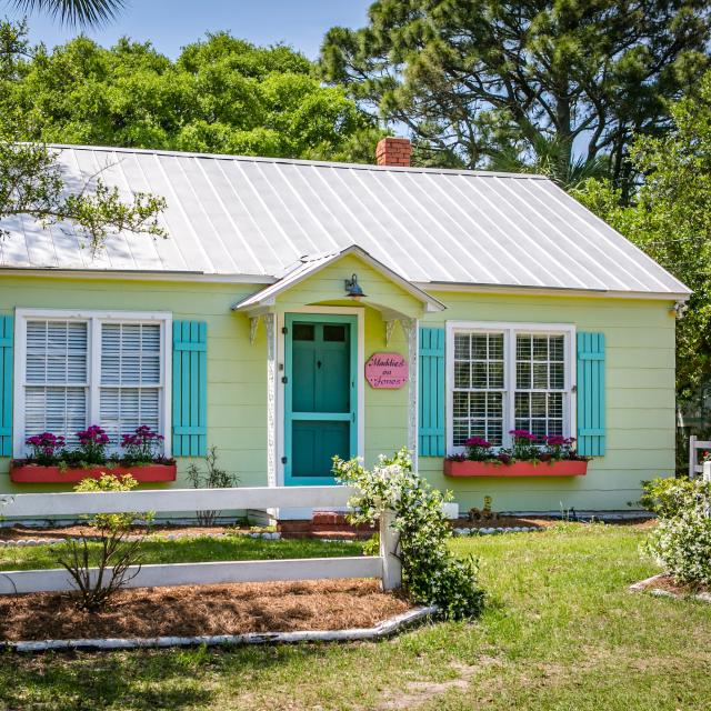 Tybee Island colorful cottage