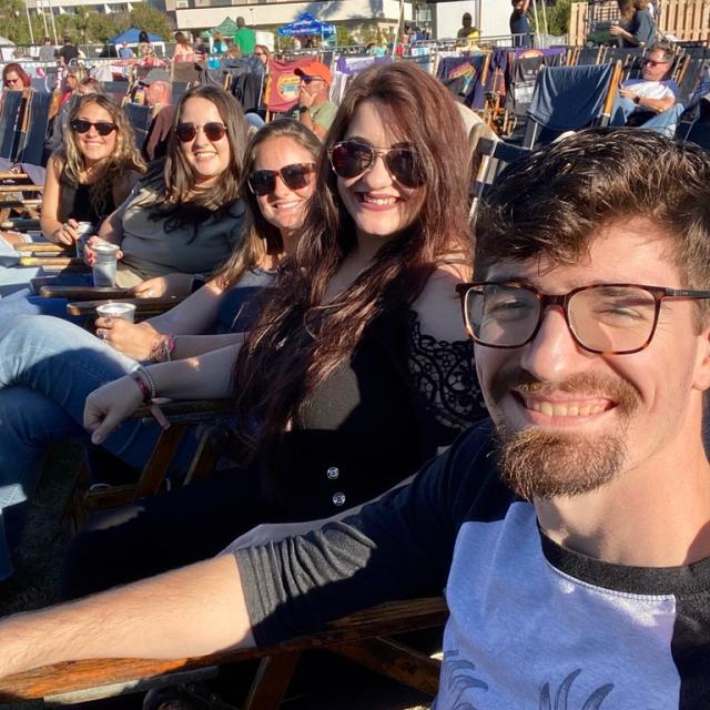 Group of people outdoors at Tybee Post Music Festival