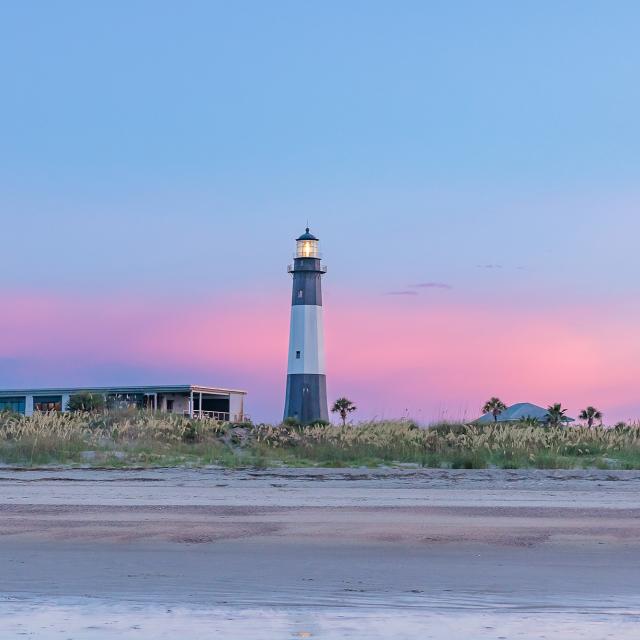 Tybee Island Lighthouse beach view