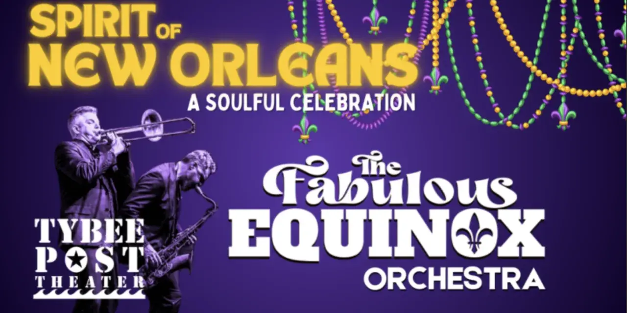 A purple flyer promoting a band’s live show.