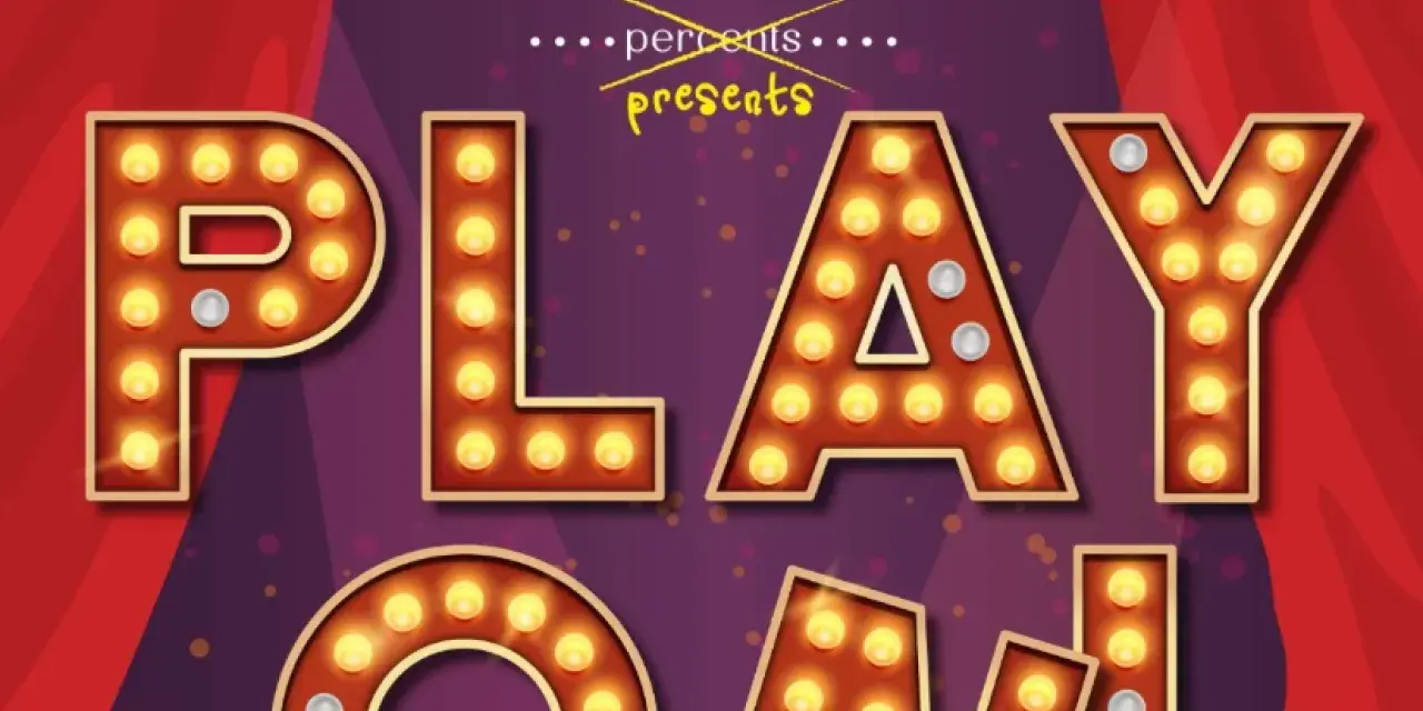 Play On! event poster by Tybee Arts Association with marquee-style lettering.