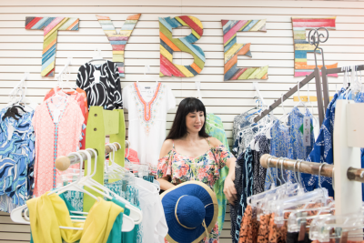 Shopping on Tybee Island.