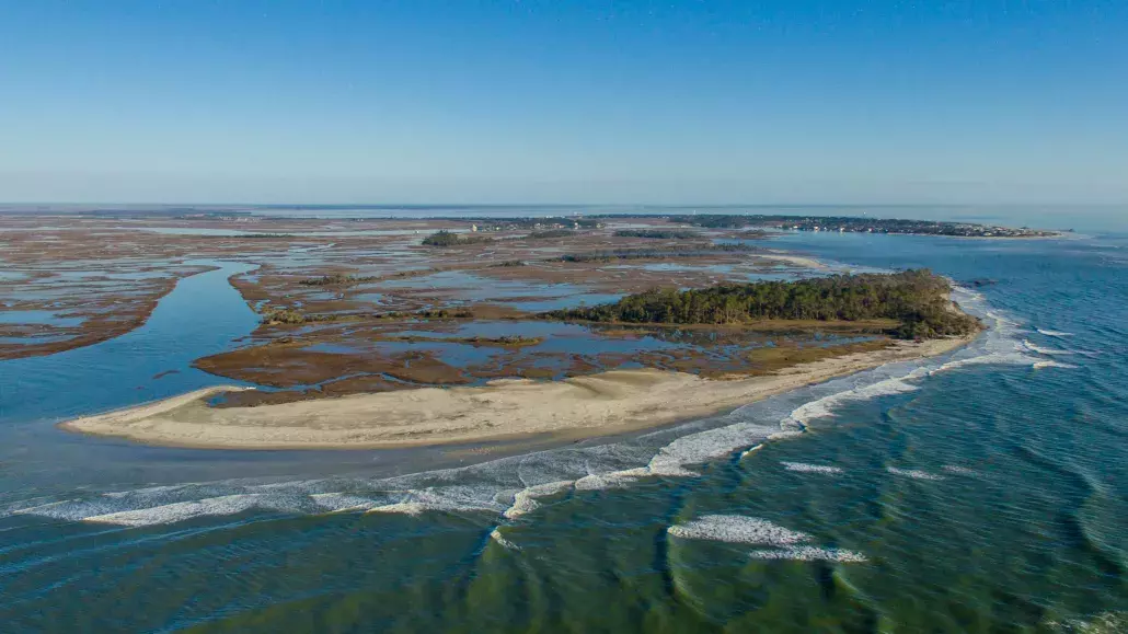 Little Tybee Island Georgia Aerial