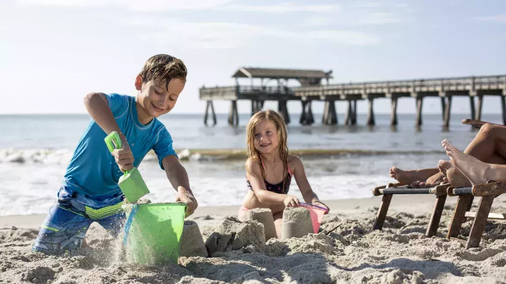 Tybee Island Beach Pier Family Kids