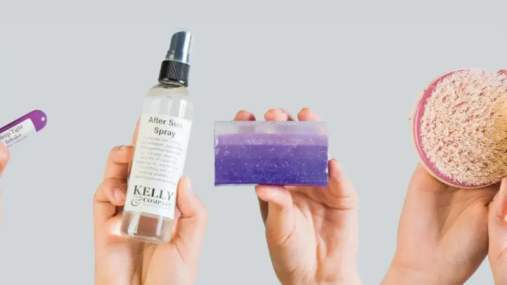 Various natural skincare products.