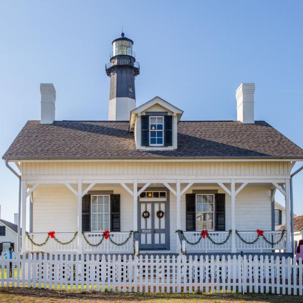 Tybee island at christmas time