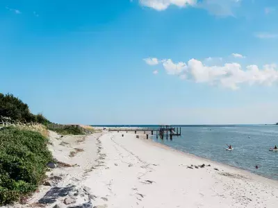 View of the dock on Back River Beach, Tybee Island