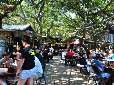 The Crab Shack’s outdoor dining area