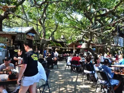 The Crab Shack’s outdoor dining area