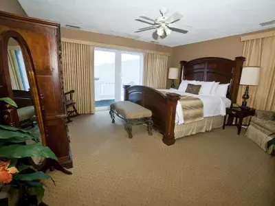 A bed and breakfast honeymoon suite room