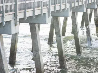 A pier on the ocean.