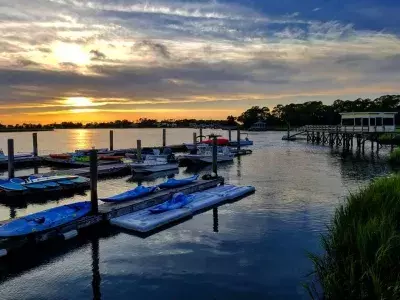 A-J's Dockside Restaurant Sunset A-J's Dockside Restaurant Sunset