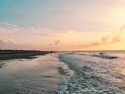 South Beach Sunrise Tybee Island