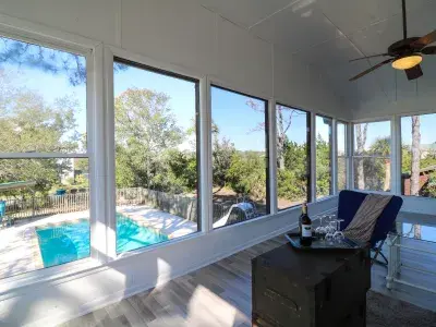 oceanfront cottage patio