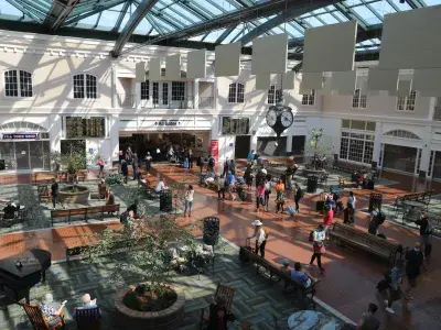 Savannah/Hilton Head International Airport arrival lounge.