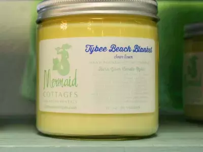 Mermaid Cottages candles at Seaside Sisters.