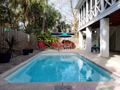 An outdoor pool