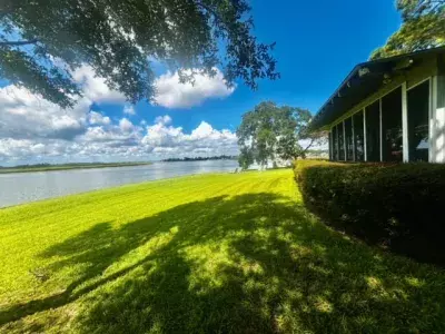 Exterior landscape of vacation rental home
