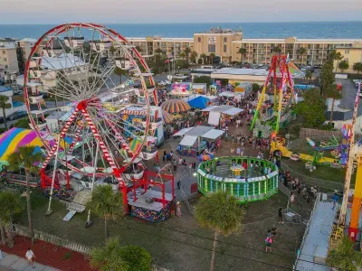 A carnival on the grounds of Hotel Tybee on Tybee Island, GA.