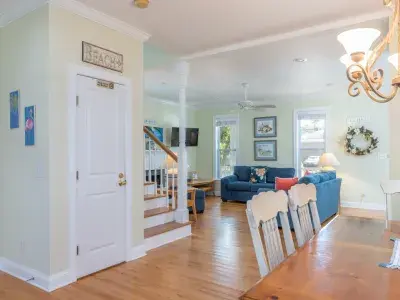 A bright and airy open floor plan home on Tybee Island, GA.