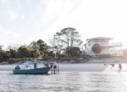 fossil tour boat beach family