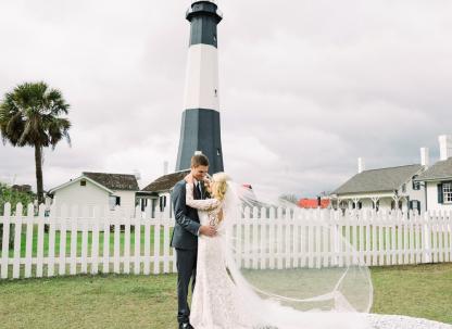 tybee island lighthouse wedding gown