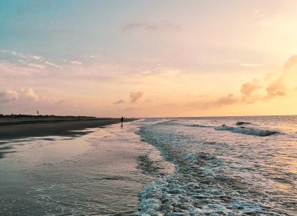 South Beach Sunrise Tybee Island