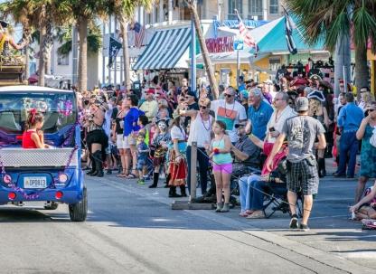 tybee island pirate fest parade spectators family friendly